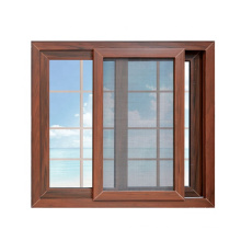 New design wholesale price wood color pvc window grills design for sliding windows